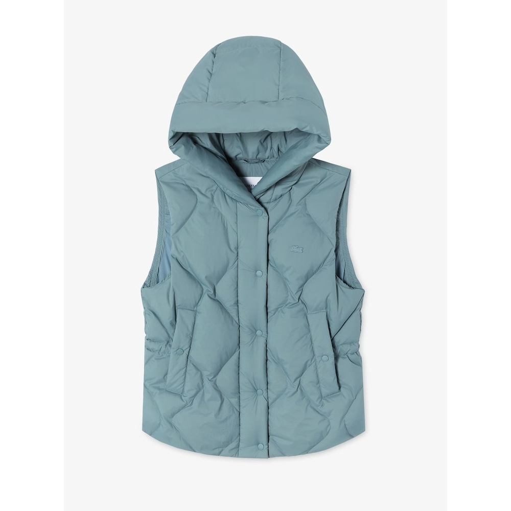 LACOSTE 女性用フード付きキルトダウンベスト BF521E-54N BMY Q2NBF521E-54NBMY 24,833円