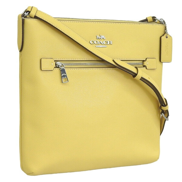 コーチ バッグ レディース ショルダーバッグ アウトレット レザー イエロー ローワン ローアン LTH ROWAN FILE BAG C1556SVS9V COACH