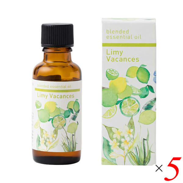生活の木 ブレンドエッセンシャルオイル ライミーバカンス 30ml 5本セット