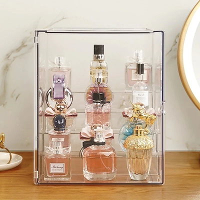 Qoo10] 香水収納ボックス展示ケーススキンケアボッ