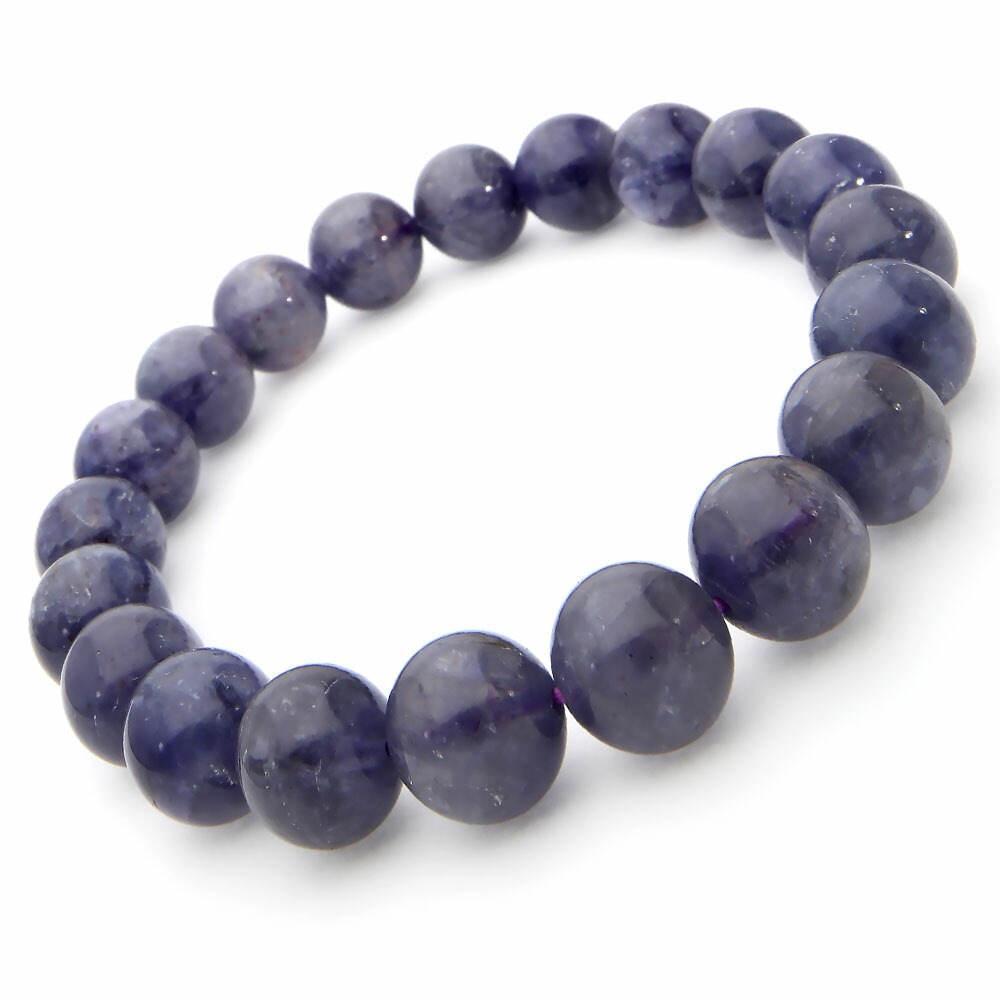 ブラッドショットアイオライト ブレスレット 10mm アイオライト パワーストーン ブレスレット メンズ レディース 天然石 数珠 アクセサリー メンズブレスレット レディースブレスレット パワースト