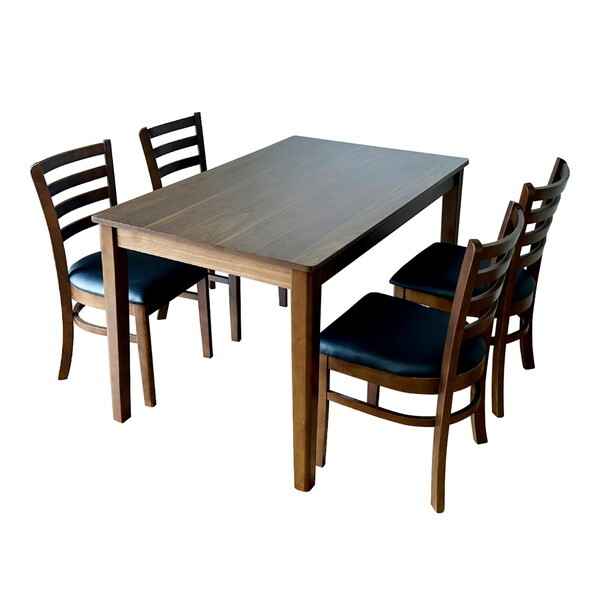 後藤家具物産 DC-ERN-5-BR ブラウン エレン ダイニングテーブル 5点セット メーカー直送