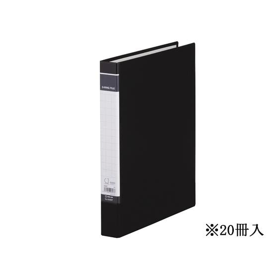 DリングファイルBF A4タテ とじ厚21mm 黒 20冊 キングジム 608BF-BK