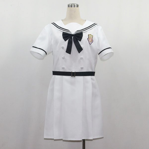 乃木坂46 ガールズルール 白 制服 ワンピースタイプ コスチューム コスプレ衣装P653