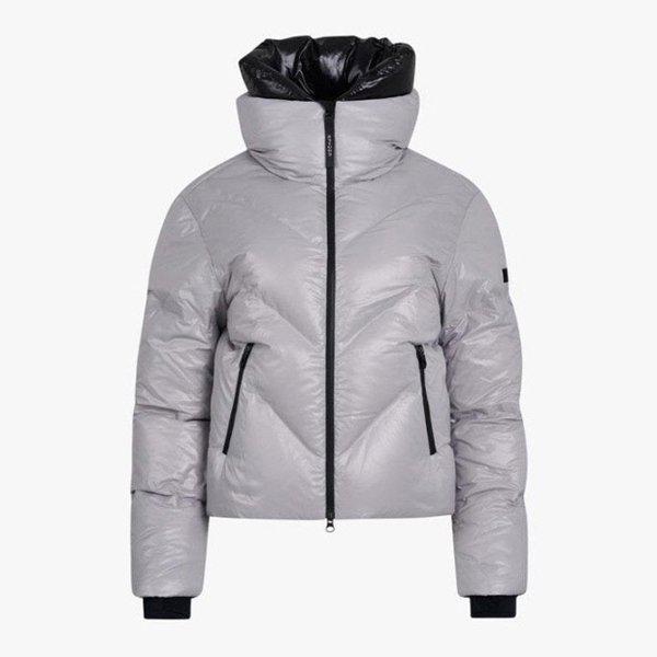 パディングPQF SPJWCNDJ353W-LGRウィメンズショートウィーバーダウン