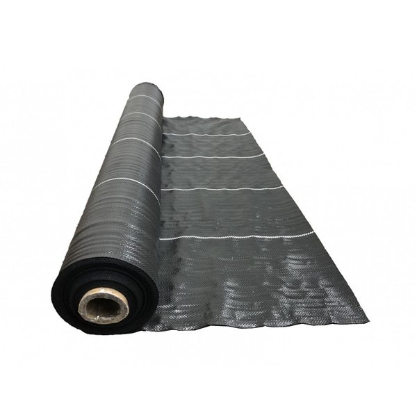 高質防草シート 黒 1ｍｘ50ｍ 抗菌剤入り（耐用年数4-6年）厚さ0.4ｍｍ 厚手 草よけシート