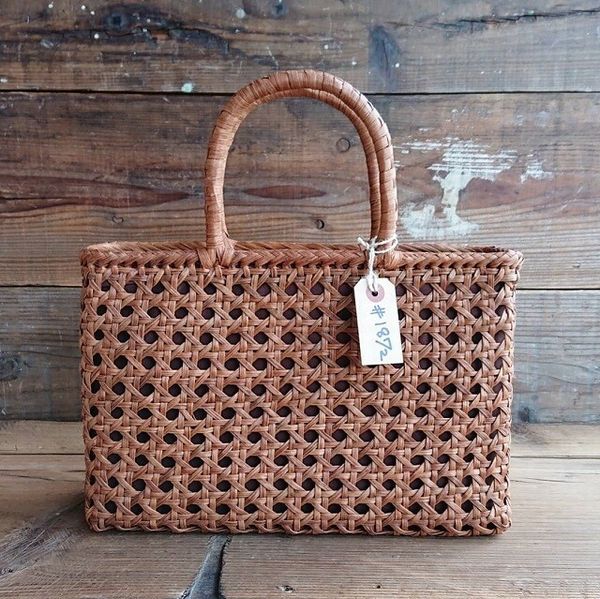 かごバッグ レディースバッグ レディースファッション 山葡萄 籠バッグ 内布付き #1872 中型