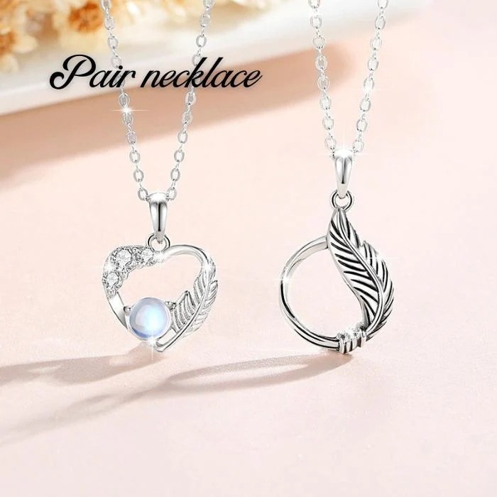 ペアネックレス ペアリング シルバーアクセサリー S925 金属アレルギー対応 カップル お揃い シンプル 高級感 2個セット バレンタイン 記念日 誕生日 彼氏 彼女