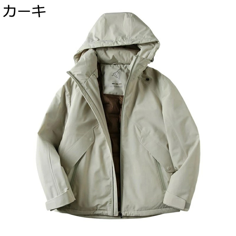 ダウンジャケット ダウンコート メンズ ショート丈 アウトドア 秋冬 大きいサイズ ブルゾン ジャンパー フード付き カジュアル 防寒着 保温 作業 スポーツ お出かけ 冬物