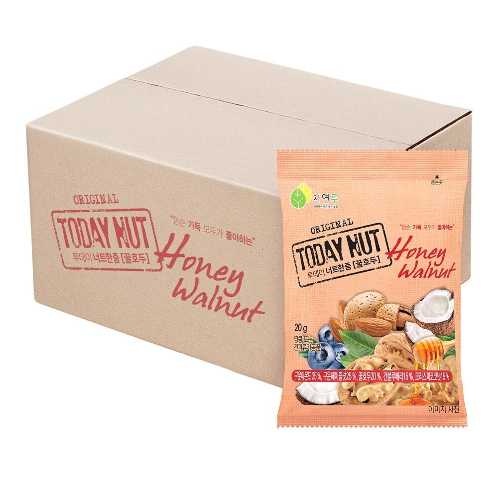 トゥデイナッツ一握り蜂蜜クルミ節約型50本入り(20g x 50ea)