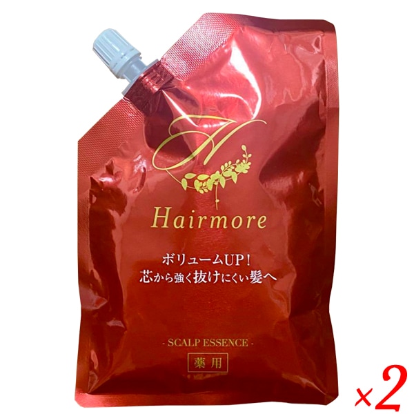 薬用ヘアモア Hairmore スカルプエッセンス 詰め替え用レフィル 120ml 2袋セット