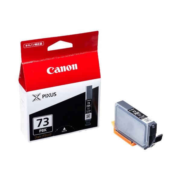 (まとめ) キヤノン Canon インクタンク PGI-73PBK フォトブラック 6393B001 1個 (×10セット)