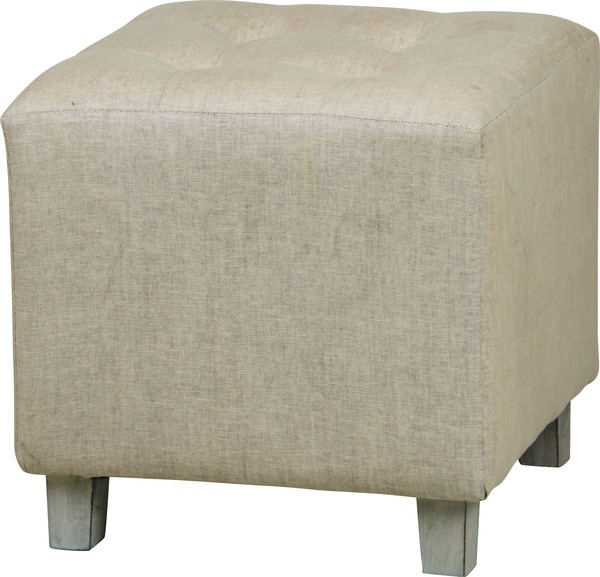 スツール stool オットマン 椅子 イス いす 足置き台 おしゃれ 北欧 布 木製 正方形 ブラウン ベージュ リビング 寝室 子供部屋