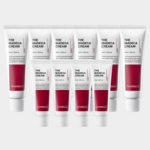 マデカクリーム 45ml x 6個 + 15ml x 4個 / ボトルフルクリーム シカ 水分保湿 しみ緩和 弾力に役立つ シーズン6