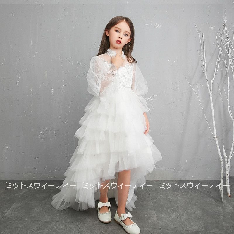 子供ドレス 発表会 ピアノ発表会 結婚式 フォーマル 前ミニドレス 女の子 二次会 花嫁 キッズドレ 8,023円