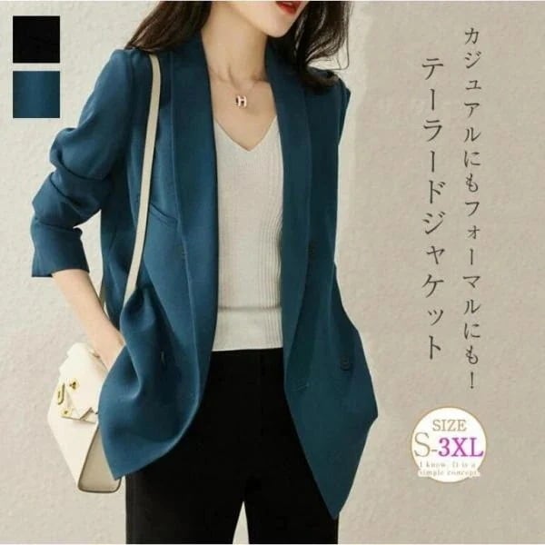 【急速出荷 2026年新作】テーラードジャケット ジャケット レディース 春 秋 スーツ 羽織 テーラード 着回し 着痩せ 体型カバー カジュアル 20代 30代 40代 通勤 OL