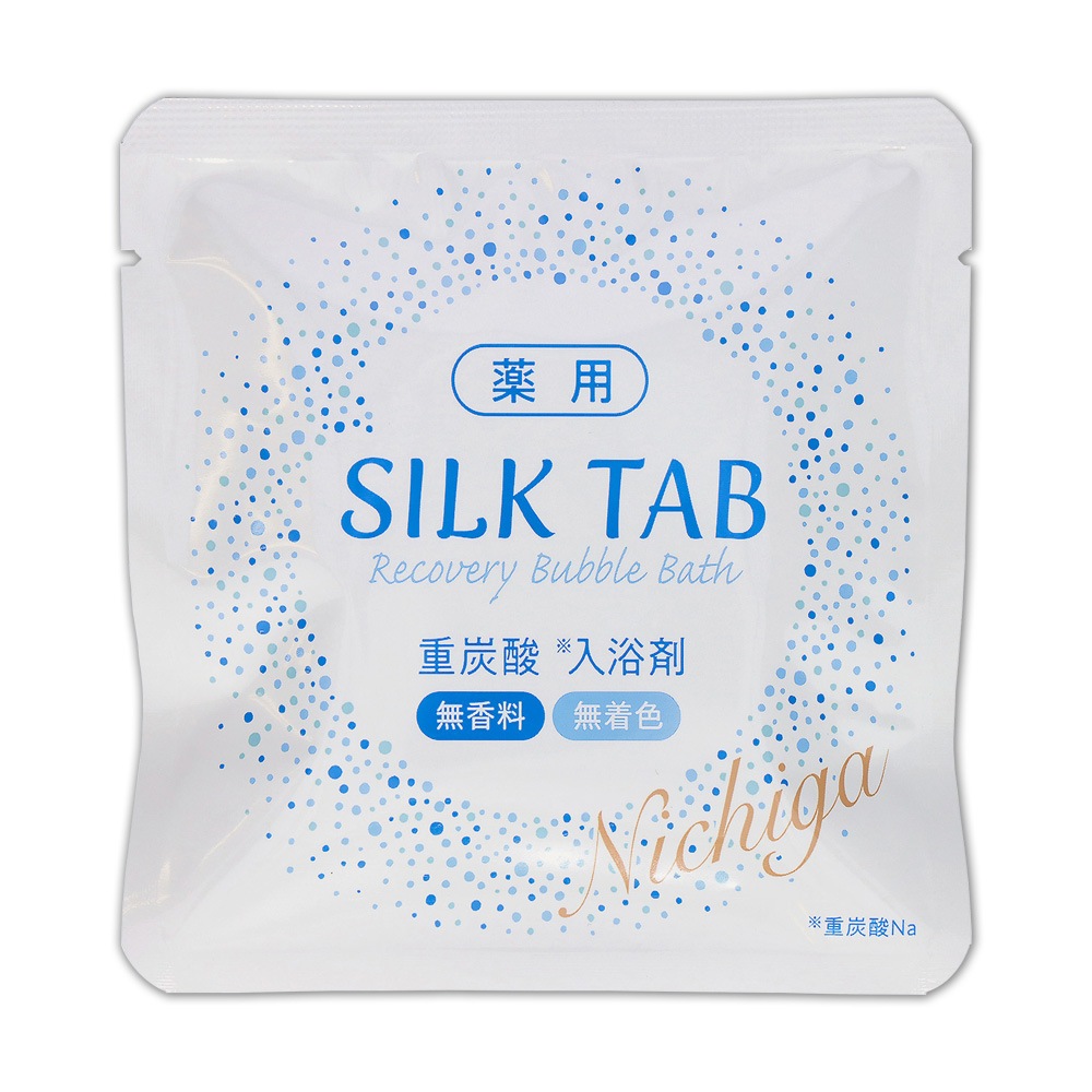 薬用 SILK TAB 【医薬部外品】 3錠x31袋 重炭酸入浴剤 温浴効果 疲労回復 Recovery Bubble Bath 無添科無着色なのでお子様にも安心 [02]