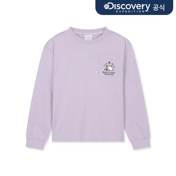 キッズポケットグラフィック長袖Tシャツ（L.VIOLET）_