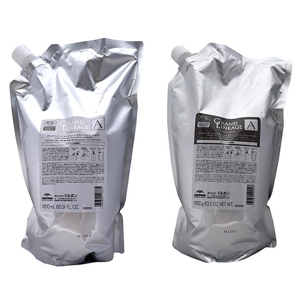 ミルボン グランドリンケージ エクスフィーク エアリーリュクス シャンプー 1800ml 詰替え用 & トリートメント 1800g 詰替え用 セット