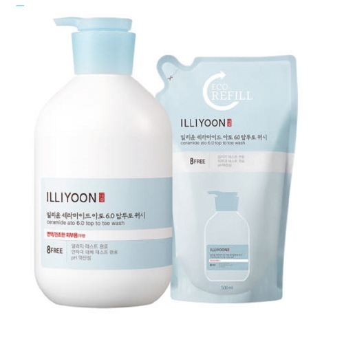 イリユンセラミドアト6.0トップトゥトオールインワン大容量弱酸性ボディウォッシュ900ml+リフィルパック500ml 6,036円