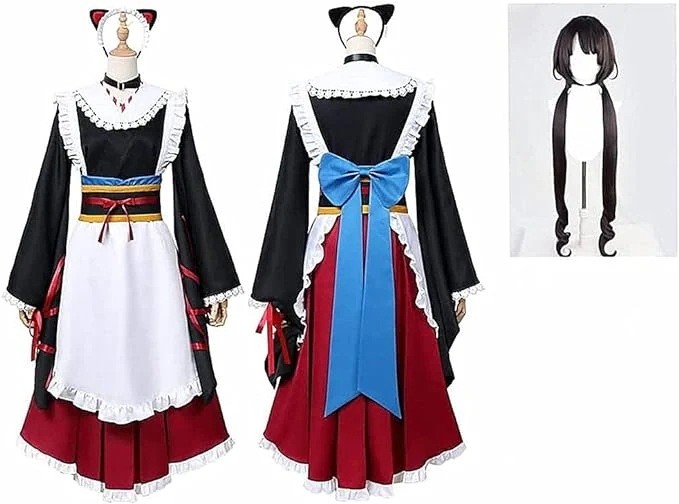 新作入荷コスチューム戌亥とこ コスプレ VTuber メイド服 ハロウィン いぬいとこ コスプレ衣装 お盆 コスチューム 仮装 プレゼント 祭り 変装 コスプレ ウィッグ付きコスプレ