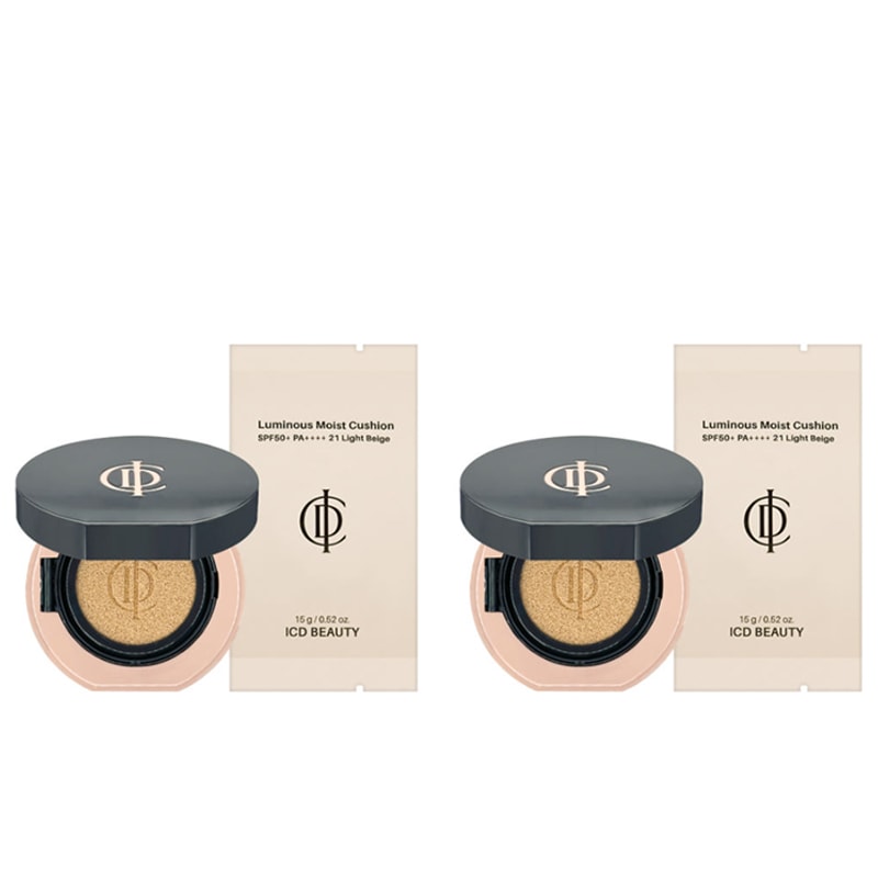 [韓国で大人気!] アイシーディービューティー ルミナス モイストクッション SPF50+ PA++++[21+23]ファンデ 本品 崩れにくい カバー力 密着感 韓国 韓国コスメ アモーレパシフィ