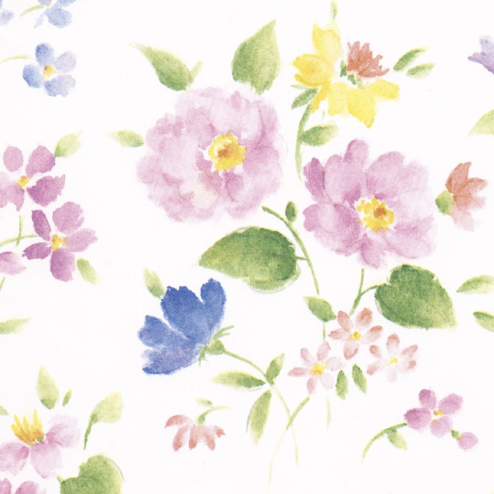 （まとめ買い）ササガワ 包装紙 花柄 花づくし 半才判 50枚入 49-1521 [x3]