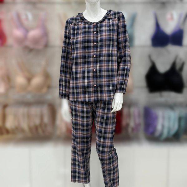 先染め起毛チェック 女性パジャマ/WP8870R