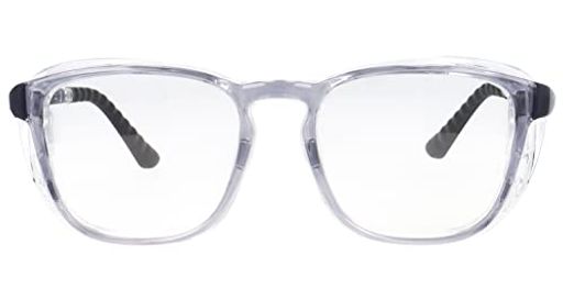 [藤田光学] 花粉症用メガネ 花粉 ゴーグル ドライアイ メガネ 保湿メガネ 曇らない レンズ 花粉対策 グッズ かふんしょう レディース メンズ めがね 防塵 (度なし, グレー)