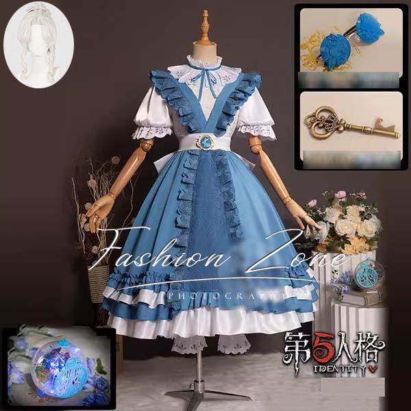IdentityV 第五人格 風 記者 アリス・デロス 演繹の星 コスプレ衣装 ウィッグ 靴 cosplay ハロウィン 演出服 変装