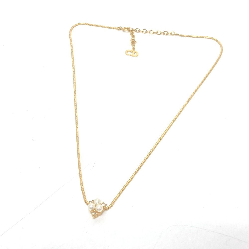 ネックレス 3Pパール チェーン アクセサリー ネックレス メタル ゴールド