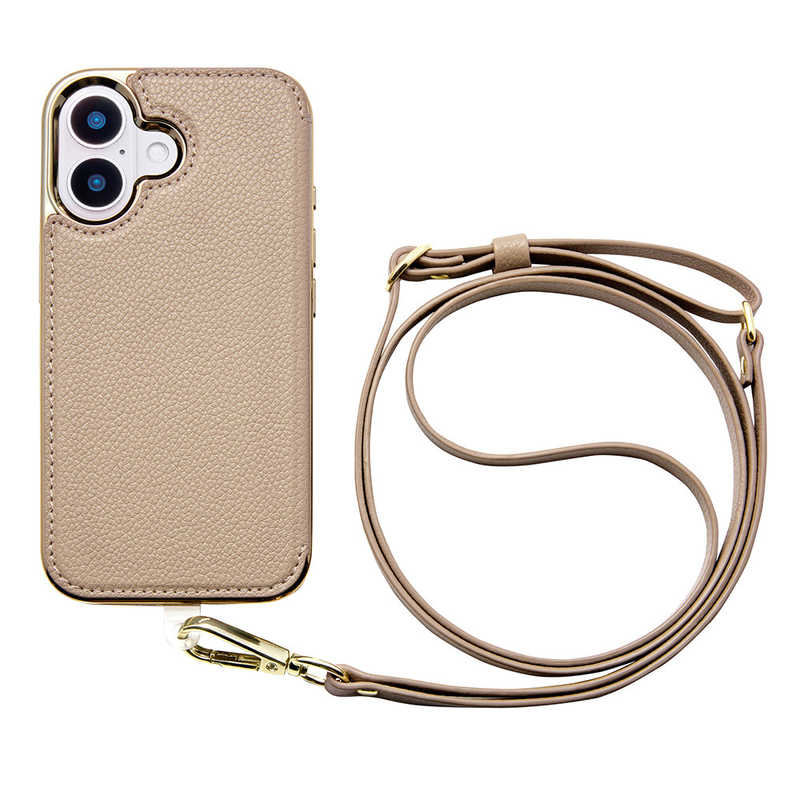 CCCフロンティア　Cross Body Case Duo for iPhone 16 (greige)　UNICSIP24M2CBGG 5,502円