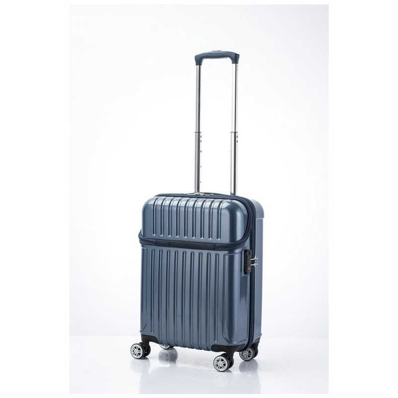 協和　トップス Sサイズ 機内持ち込みサイズ スーツケース ハードケース トップオープン ACTUS(アクタス) ブルーカーボン [TSAロック搭載 /33L /2泊～3泊]　74-20312