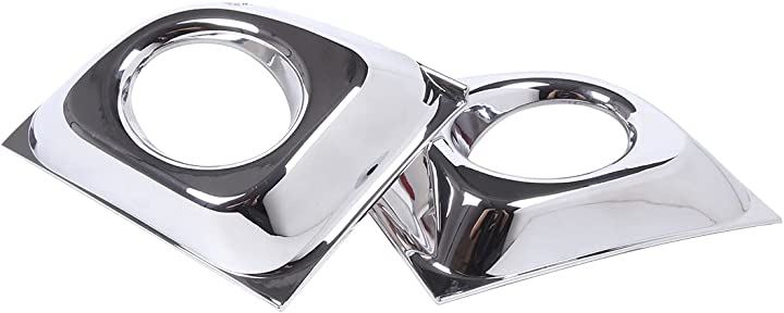 新型 フィアット 500 専用 2011～2015に適用 フォグランプ カバー フロントフォグランプカバー 保護カバー ABS製 左右セット 装飾用 外装パーツ カスタム カー用品