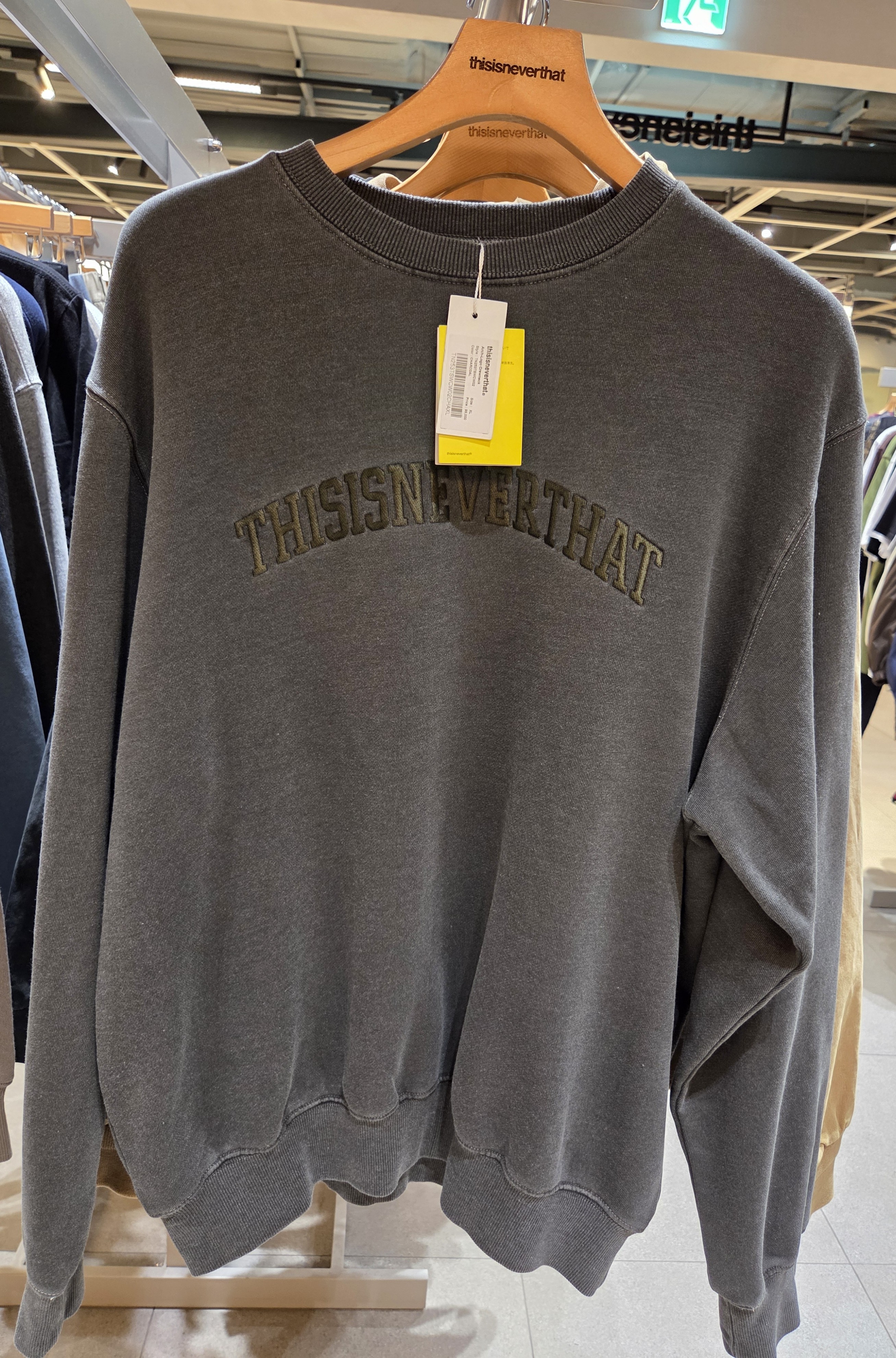 【THISISNEVERTHAT】 25FW ARCH-LOGO CREWNECK : 3COLORS