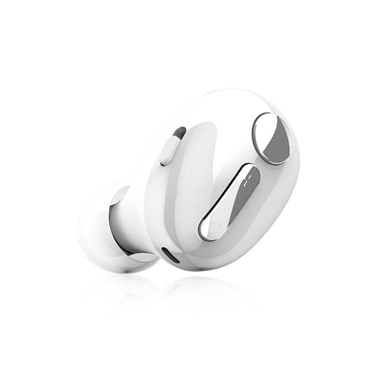 ヘッドセット Bluetooth ワイヤレスイヤホン 超小型 USB Type-C端子 片耳 左右耳兼用 ホワイト lbt-hsc30mpwh