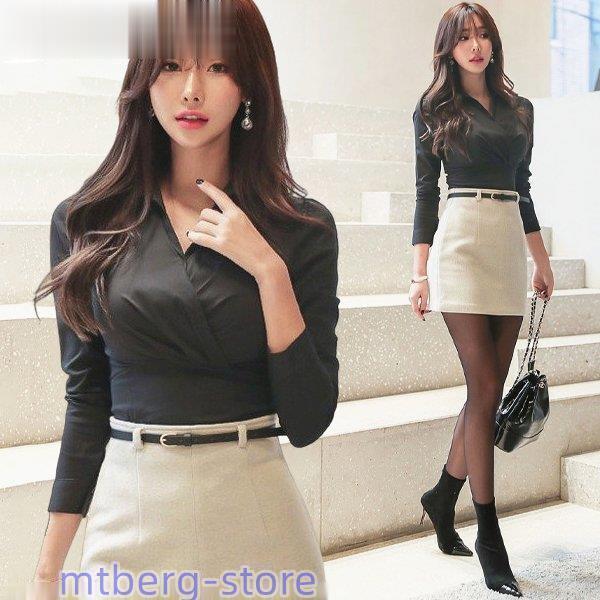 セットアップレディース セットアップ韓国 Aライン 通勤セット 上下セットアップ お呼ばれ OL通勤タイプ セットアップレディース秋冬20代30代40代