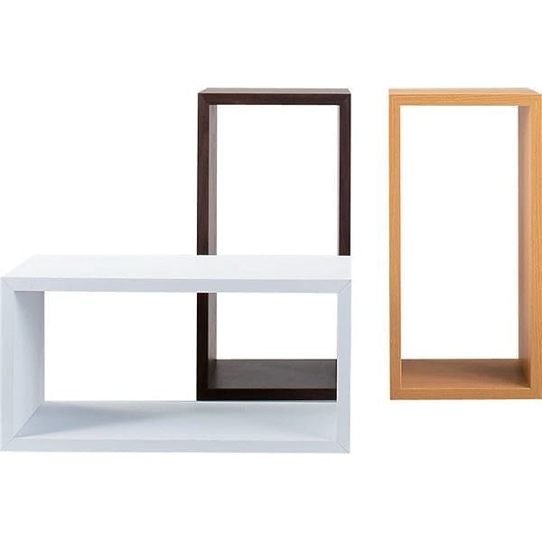 パズルラック/デザイン収納棚 ダイゾー ブラウン 幅54cm NWS-557BR インテリア家具 ディスプレイ用品