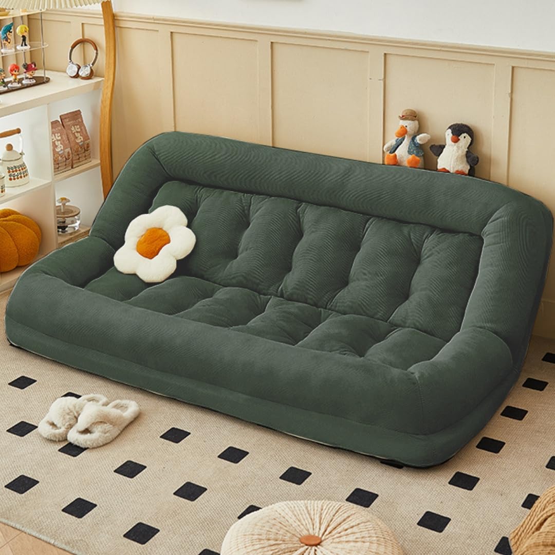 JOGIO 折りたたみ式フロアソファコンバーチブルレイジーソファ背もたれ調整90*-1806つのリクライニングポジションソファ寄りかかって座ったり寝たりできるソファ 120-180cm (12 20,671円