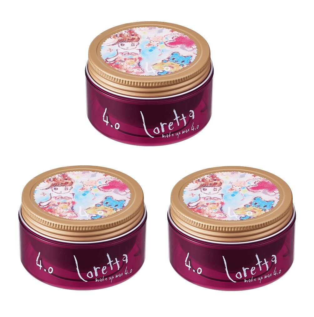 3個セット ロレッタ メイクアップワックス4.0 65g