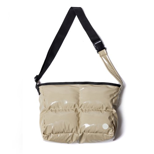 2WAY PADDED MESSENGER BAG_BEIGE