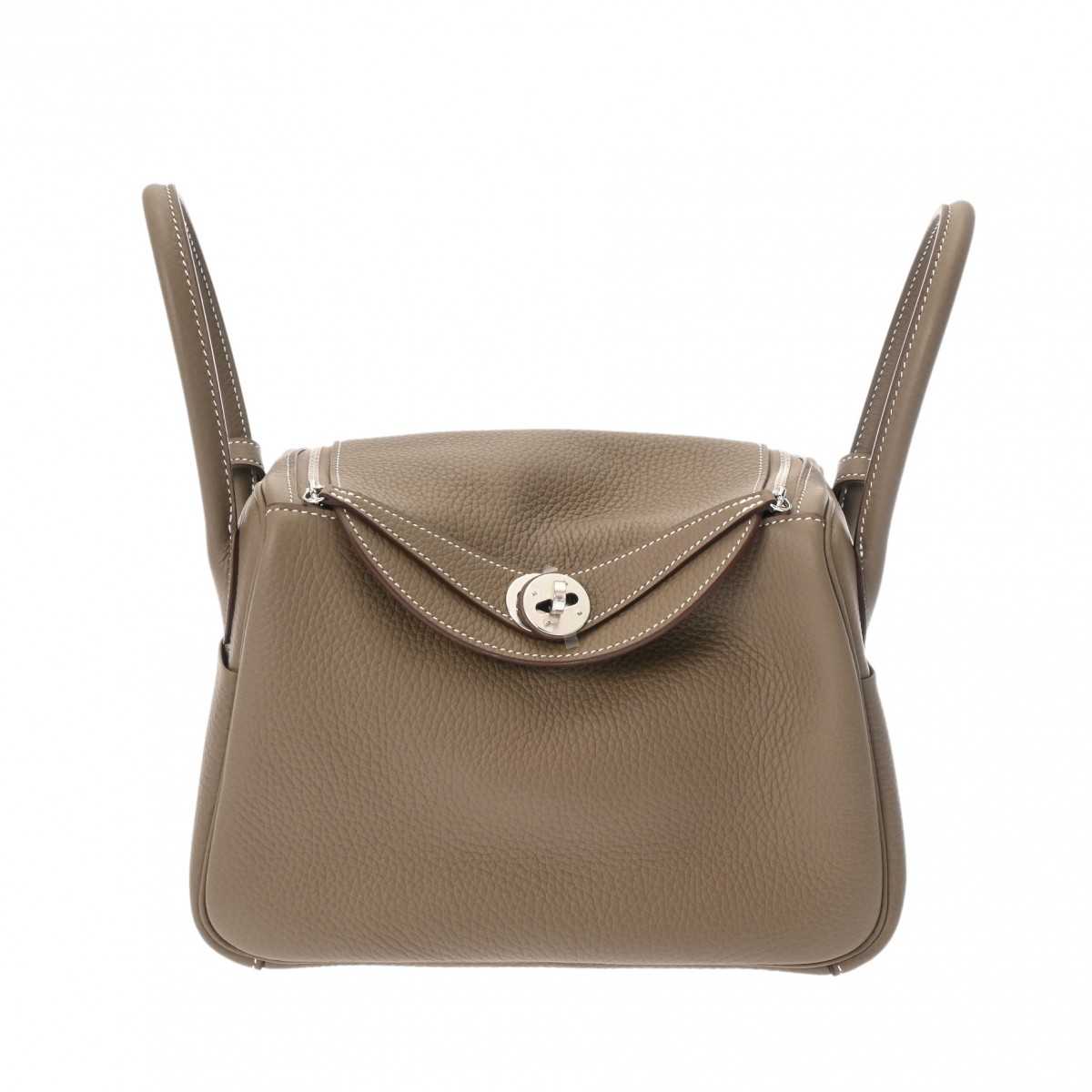 リンディ 26 エトゥープ W刻印(2024年頃) レディース ヴォーエプソン 2WAYバッグ 新同 中古 銀蔵