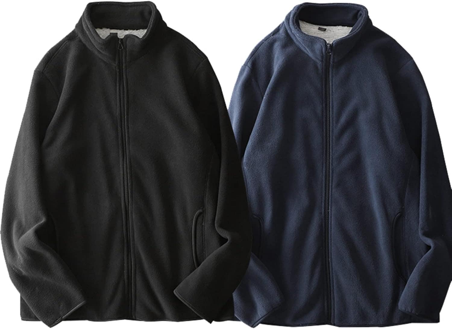 ボアフリース ジップアップブルゾン メンズ 秋冬服 保温 ジャンパー 無地 シンプル 起毛 ジャケット ジャンパー コート アウター スタジャン 暖かい カジュアル 着やせ