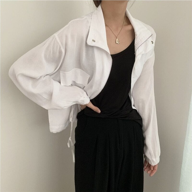 ジャケット レディース アウター 大きいサイズ XL 2XL 薄手 軽い 防寒 春 秋 スタンドカラー メンズライク カジュアル デート 着回し 公園 アウトドア ゆったり ラフ