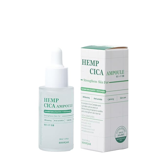 ヘンプ シカ アンプル 30ml ヴィーガン 敏感肌用 保湿・鎮静 美容液