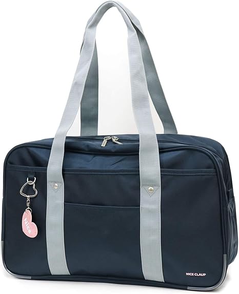 スクールバッグ スクバ ショルダーバッグ ナイロン 通学 学生鞄 サブバッグ 学生 学生服 女子 男子 中学 学校 高校 中高生 A4収納 レディース　NC377