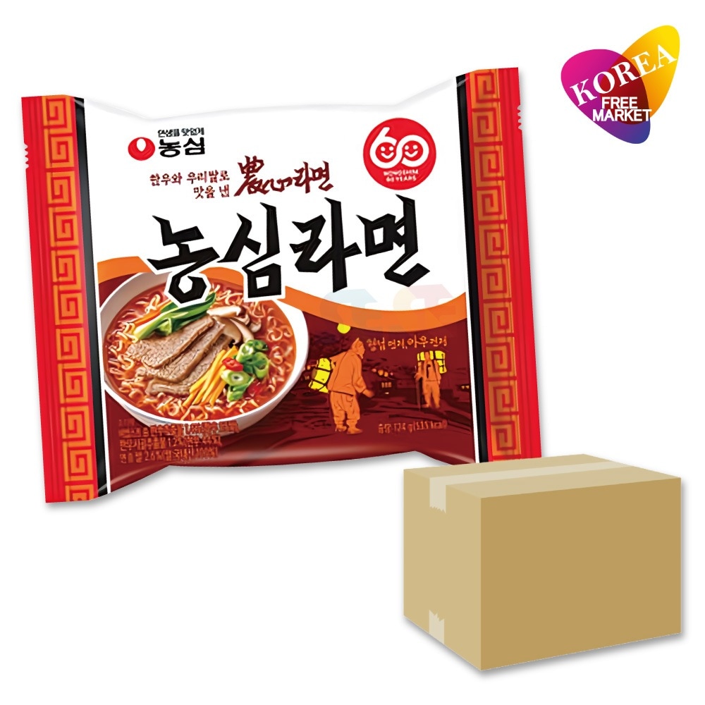 ノンシム ラーメン 32袋 箱売り 1BOX 124g / 韓国ラーメン インスタントラーメン