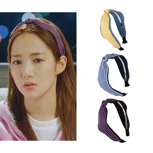 [パクミニョン 着用]デニムストライプ/人気ジュエリー 韓国ファッションスタイル デイリーアクセサリー 韓国ファッション