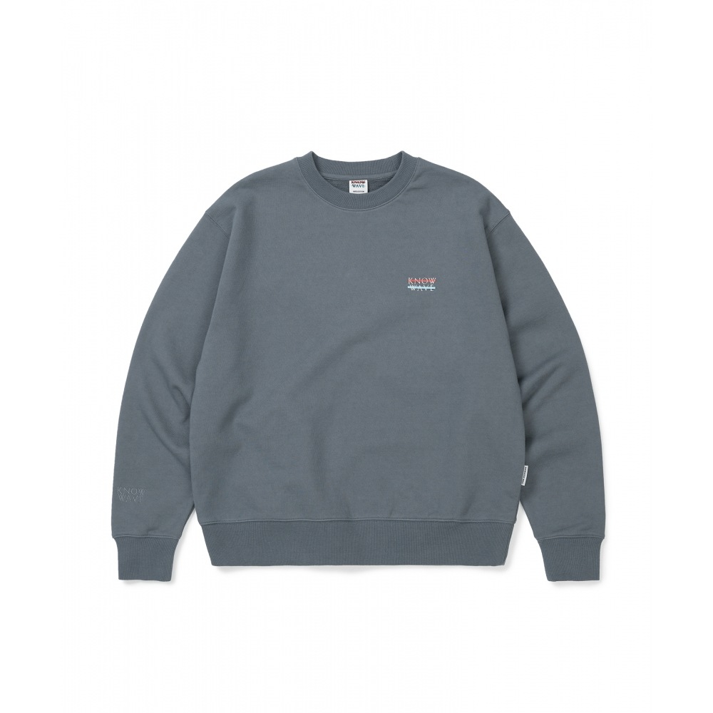 ノウウェーブクルーネックスウェットシャツ KNT013m (ヴィンテージグレー)