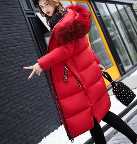 レディース ジャケット ダウン アウター 上着 ダウンジャケット 膝上 ミモレ 長袖 フード スリム ストレート ふわふわ ファスナー ポケット ファー 厚手 大人可愛い きれいめ カジュアル